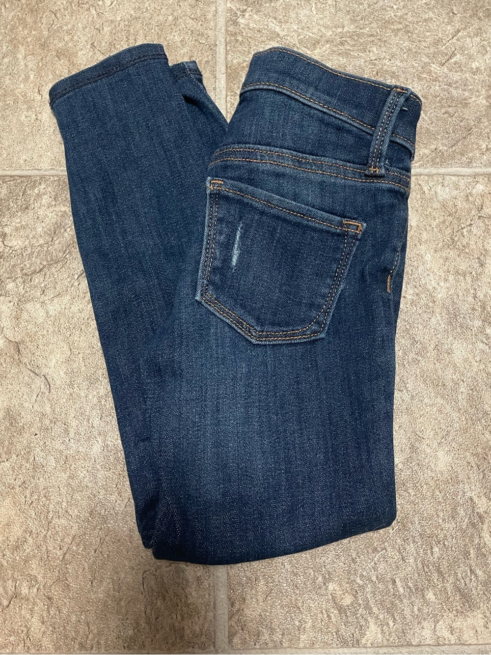 Old Navy Dark Wash Distressed Jeggings